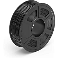 TECBEARS PETG Filamento de Impresión 3D- 1.75mm Negro- Precisión Dimensional +-- 0.02 mm- 1kg Carrete- 1 Paquete
